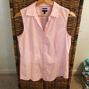 Talbots classic sleeveless blouse